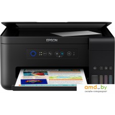 МФУ Epson L4150 (ресурс стартовых контейнеров 7500/6000, чернила 001)