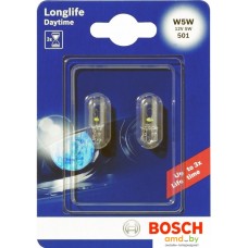 Лампа накаливания Bosch W5W Longlife Daytime 2шт