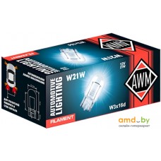 Лампа накаливания AWM W21W 12V 21W W3X16D 1шт