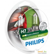 Галогенная лампа Philips H7 LongLife EcoVision 2шт