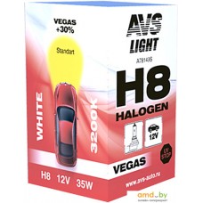 Галогенная лампа AVS Vegas H8 12V 35W 1шт [A78149S]