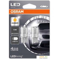 Светодиодная лампа Osram W21W 7705YE-02B 2шт