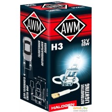 Галогенная лампа AWM H3 12V 55W PK22S 1шт