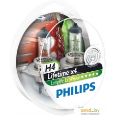 Галогенная лампа Philips H4 LongLife EcoVision 2шт [12342LLECOS2]