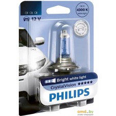 Галогенная лампа Philips H3 CrystalVision Blister 1шт