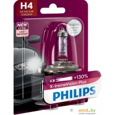 Галогенная лампа Philips H4 X-tremeVision Plus 1шт