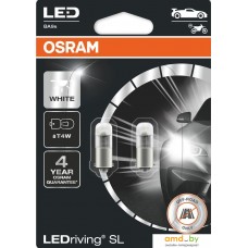 Светодиодная лампа Osram T4W LEDriving White 2шт