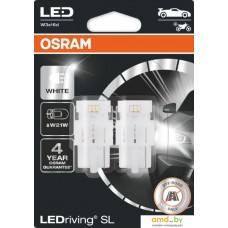 Светодиодная лампа Osram W21W LEDriving White 2шт