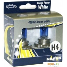 Галогенная лампа Narva H4 Range Power White 2шт [48680RPW]