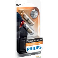 Галогенная лампа Philips H6W Vision 2шт [12036B2]