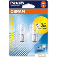 Галогенная лампа Osram P21/5W Ultra Life 2шт [7528ULT-02B]