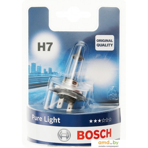 Bosch H7 Pure Light 1 шт галогенную лампу купить в Минске
