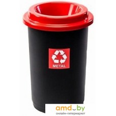 Мусорное ведро Plafor Eco Bin 50 л (черный/красный)