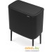 Мусорное ведро с разделителем Brabantia Bo Touch Bin 3x11 л (черный матовый). Фото №3