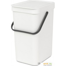 Мусорное ведро Brabantia Sort & Go 12 л (белый)