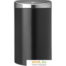 Мусорное ведро Brabantia Touch Bin 40 л (черный матовый/стальной)