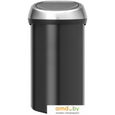 Мусорное ведро Brabantia Touch Bin 60 л (черный матовый/стальной)