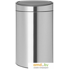 Мусорное ведро с разделителем Brabantia Touch Bin Recycle 10+23 л (стальной с защитой от отпечатков)