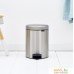 Мусорное ведро Brabantia Pedal Bin NewIcon 5 л (стальной матовый). Фото №7