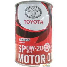 Моторное масло Toyota Motor Oil SP GF-6A 0W-20 1л