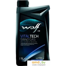 Моторное масло Wolf VitalTech 5W-40 GAS 1л