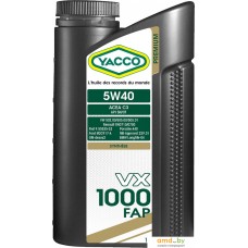 Моторное масло Yacco VX 1000 FAP 5W-40 1л