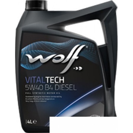 

Моторное масло Wolf VitalTech 5W-40 B4 Diesel 4л, VitalTech 5W-40 B4 Diesel 4л