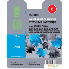 Картридж CACTUS CS-CLI8C (аналог Canon CLI-8 Cyan)