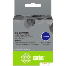 Картридж CACTUS CS-LK4WBN (аналог Epson LK4WBN)