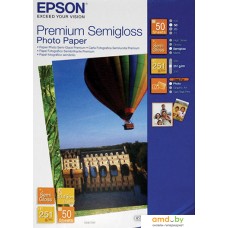 Фотобумага Epson Premium Semigloss Photo Paper 10х15 50 листов (C13S041765)