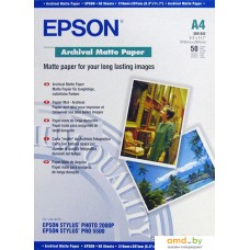 Фотобумага Epson Archival Matte Paper A4 50 листов (C13S041342)