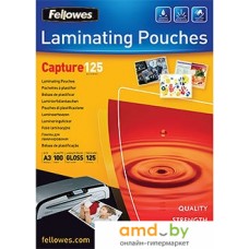 Fellowes Glossy Polyester Pouches А3, 125 мкм, 100 л