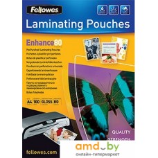 Пленка для ламинирования Fellowes Pre-Punched Laminating Pouch А4, 80 мкм, 100 л