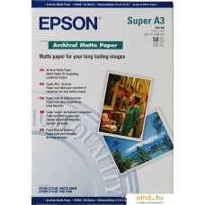 Фотобумага Epson Archival Matte Paper A3+ 50 листов (C13S041340)