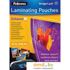 Пленка для ламинирования Fellowes Glossy Polyester Pouches А3, 80 мкм, 25 л