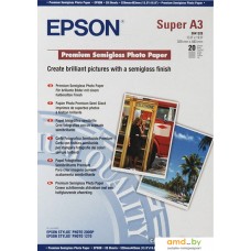 Фотобумага Epson Premium Semigloss Photo Paper A3+ 20 листов (C13S041328)