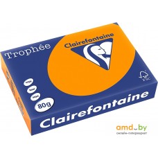 Офисная бумага Clairefontaine Trophee пастель A4 80 г/кв.м 500 л (оранжевый)