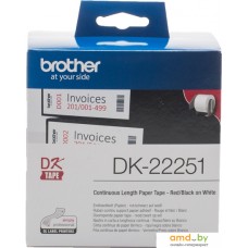 Самоклеящаяся термобумага Brother DK-22251 (62 мм, 15.24 м)