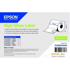 Самоклеящаяся бумага Epson High Gloss Label 102 мм x 76 мм 415 этикеток C33S045540