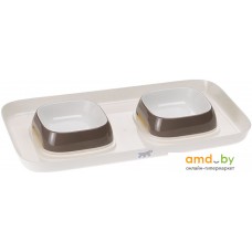 Миски на подставке Ferplast Glam Tray Extra Small (коричневый)