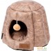 Лежак Scruffs Knightsbridge Cat Igloo 661457 (шоколадный). Фото №1