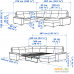 Угловой диван Ikea Лидгульт 692.776.23 (гранн/бумстад золотисто-коричневый). Фото №8