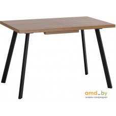 Кухонный стол Stool Group Plain 116-158x74 (дуб ка/черный)