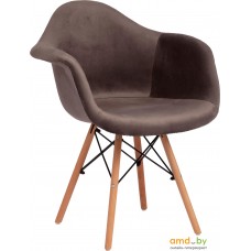 Стул с подлокотниками Eames Cindy Soft mod. 101 (серый HLR 24)