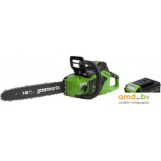 Аккумуляторная пила Greenworks GD40CS18K2 2005807UA (с 1-им АКБ 2 Ач)