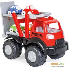 Автовоз Pilsan Power Truck с 4-мя машинками 06516