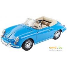 Легковой автомобиль Bburago Porsche 356B Cabriolet 1961 18-12025 (синий)