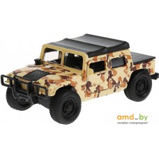 Игрушечный транспорт Технопарк Hummer H1 Пикап Военный SB-18-09-H1-M(DY)-WB