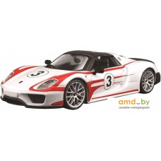 Игрушечный транспорт Bburago Porsche 918 Weissach 18-28009 (белый)