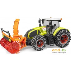 Игрушечный транспорт Bruder Claas Axion 950 with snow chains and snow blower 03017